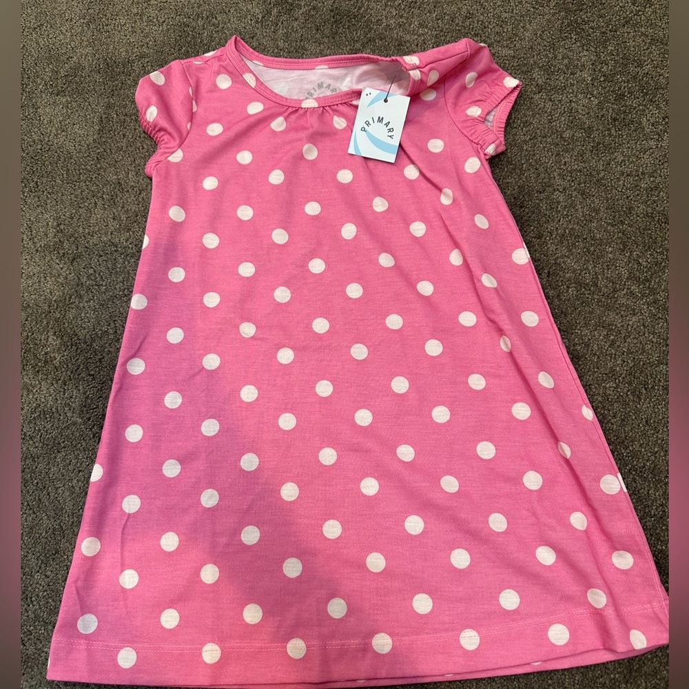 Primary dot pj dress NWT